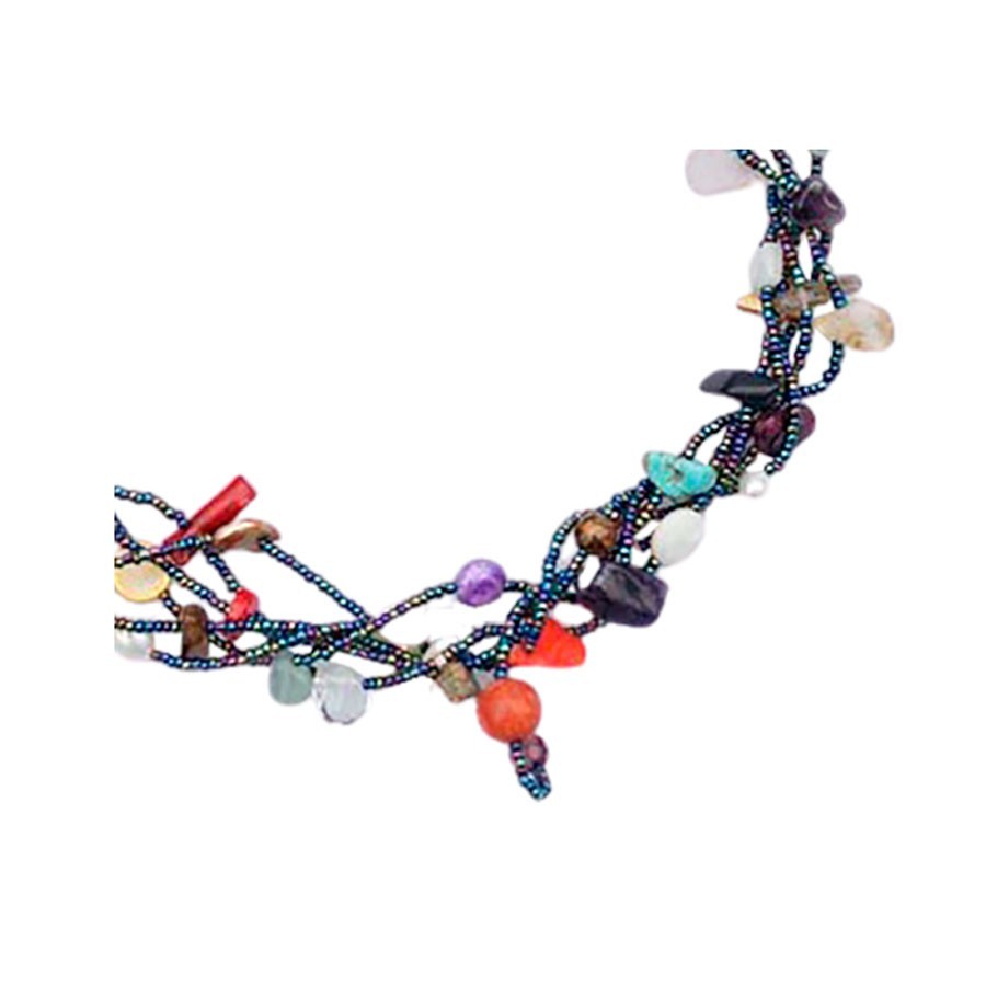 Pulsera de Piedras SemiPreciosas Multicolores