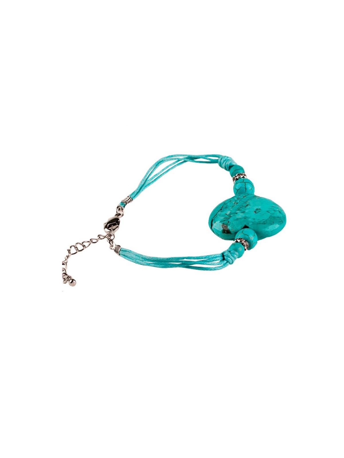 Pulsera de Turquesa Corazón