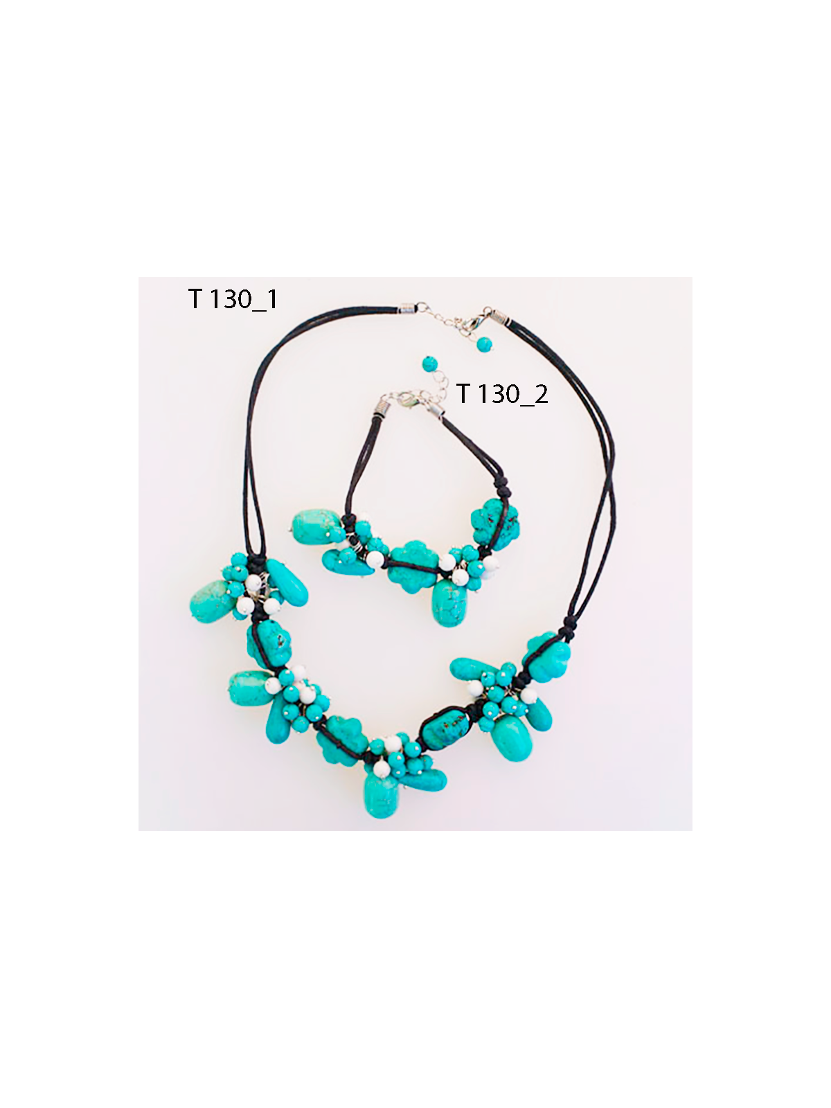 Pulsera de Turquesas Azul Primavera