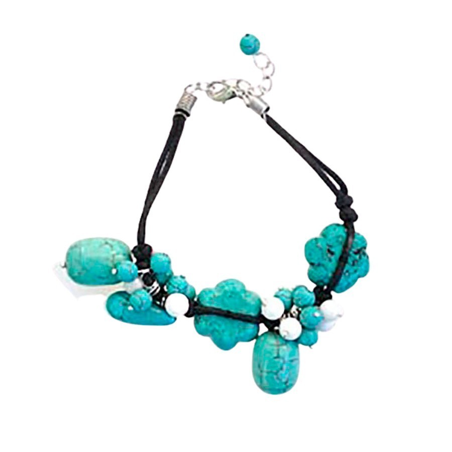 Pulsera de Turquesas Azul Primavera