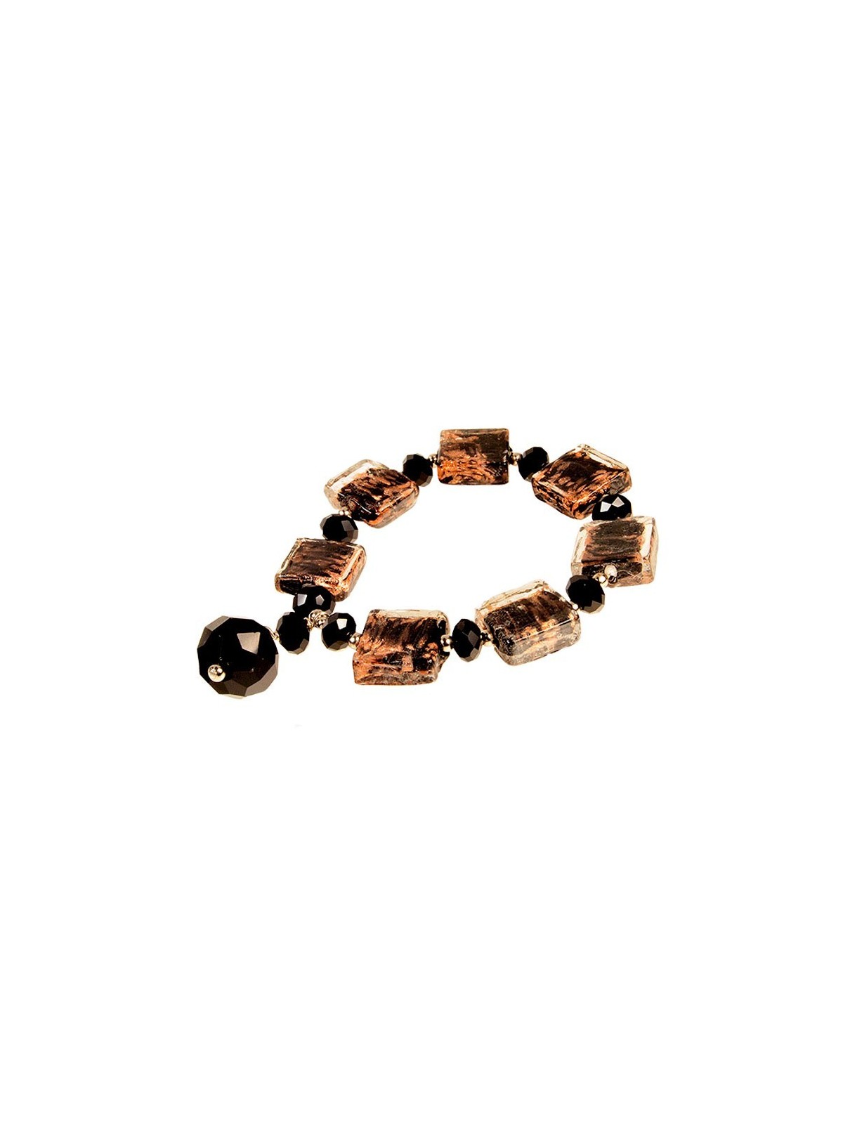 Pulsera Fantasía Cristal Tabaco