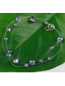 Pulsera al aire con perlas grises