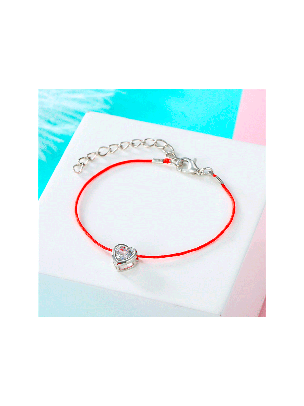 Pulsera Corazón Brillante de Circonita