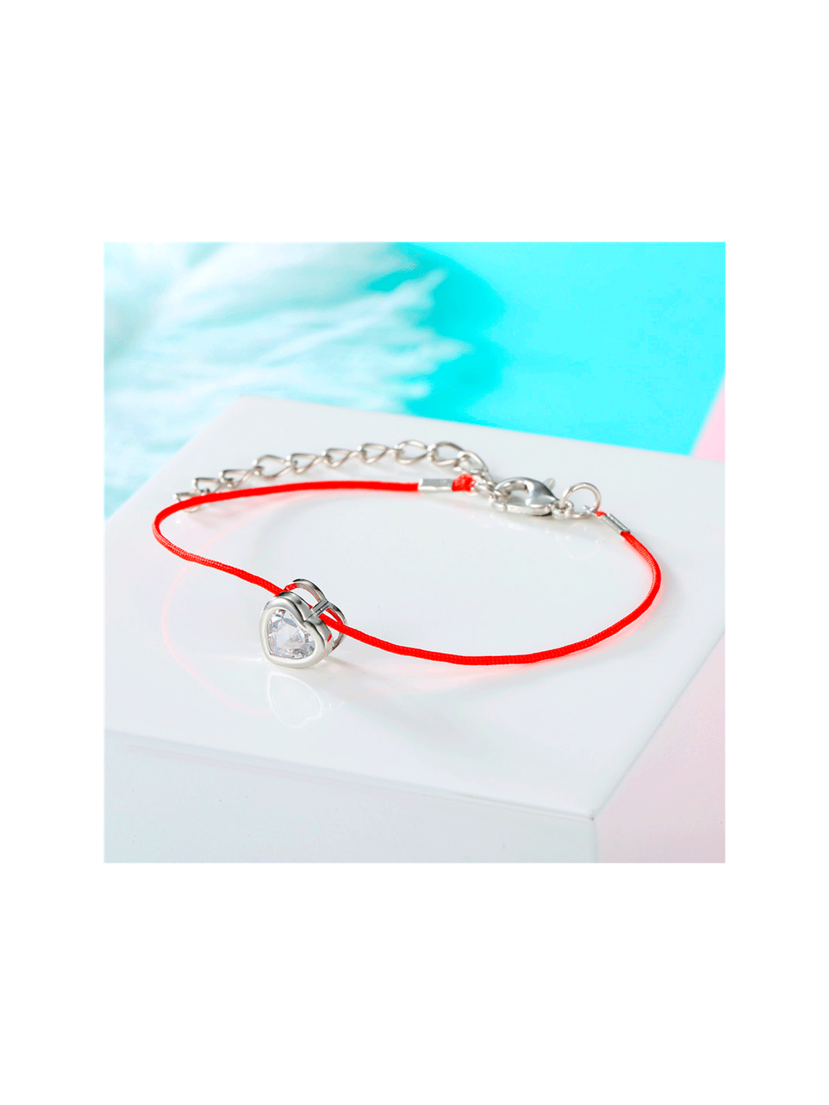 Pulsera Corazón Brillante de Circonita