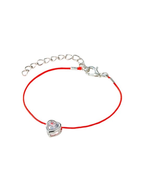 Pulsera Corazón Brillante de Circonita