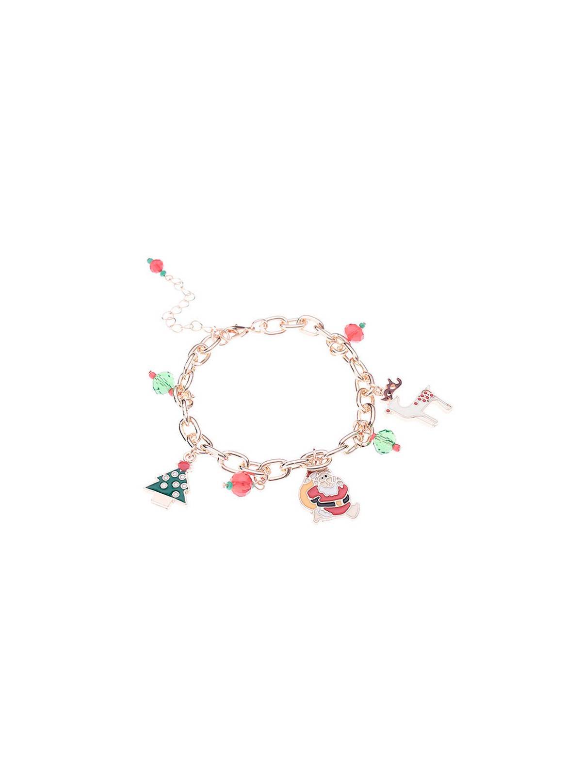 Pulsera Eslabones con Colgantes de la Navidad