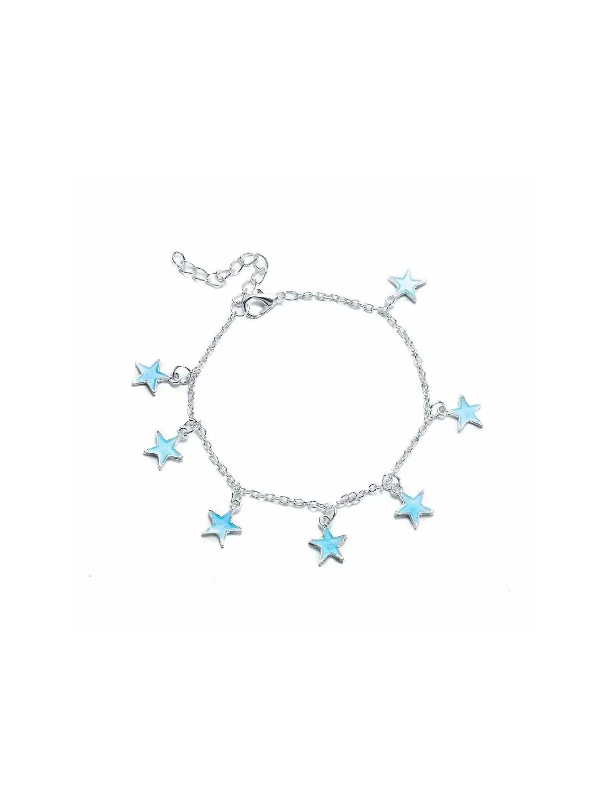 Tobillera con Estrellas Azules